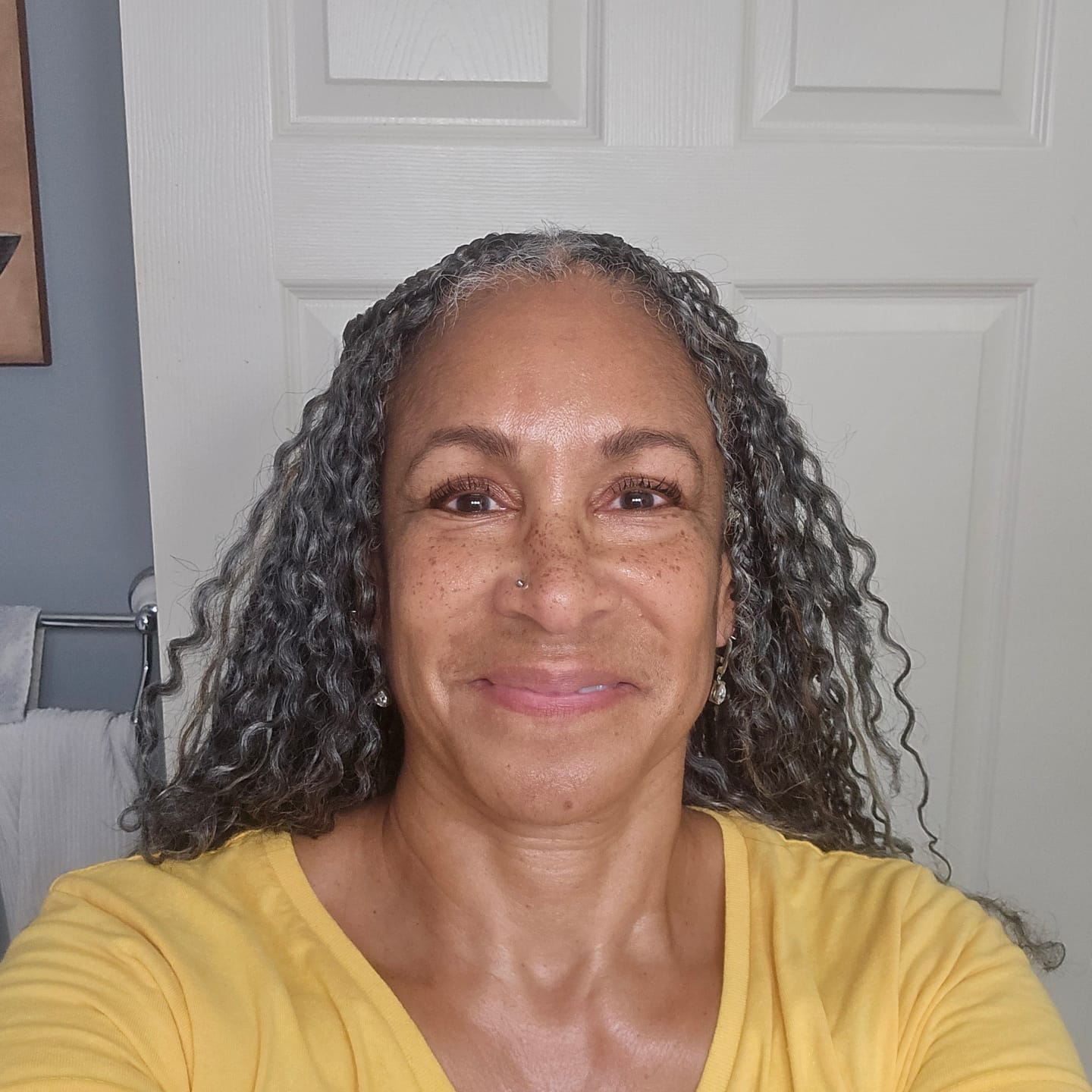 Customer photo review of Spanish Curl Feather Crochet Boho Hair for Braiding (50 Strands)