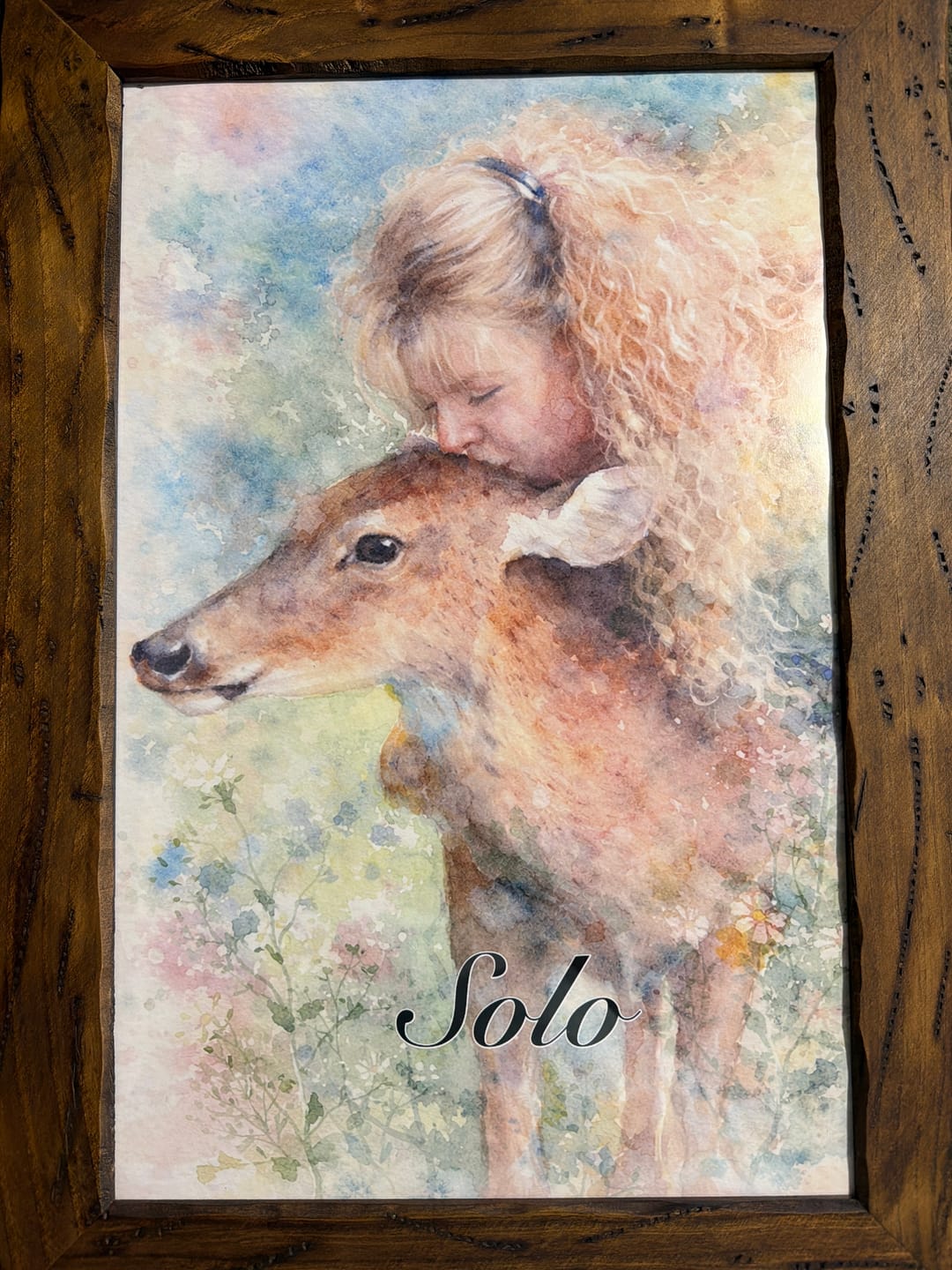 Customer photo review of Watercolor - Personalized Poster