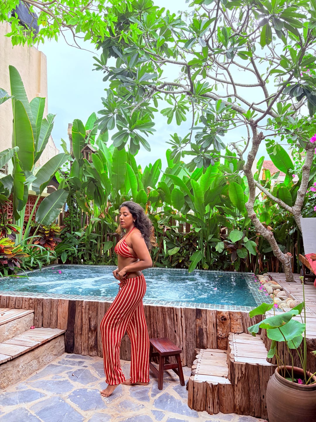 Customer photo review of Debbie 2 Pcs Swimsuit With Pant