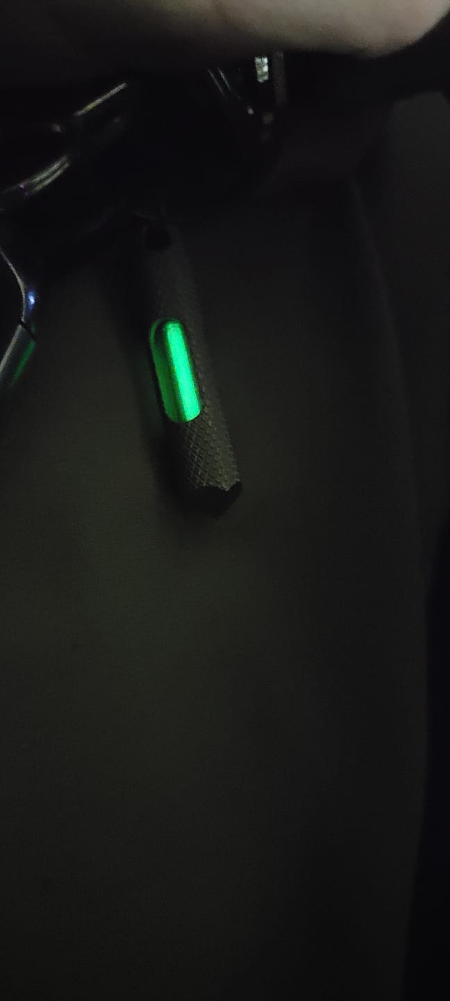 Customer photo review of The Knurled Edition Glow Fob