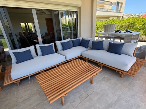 Customer photo review of Randola- Wooden Outdoors Set