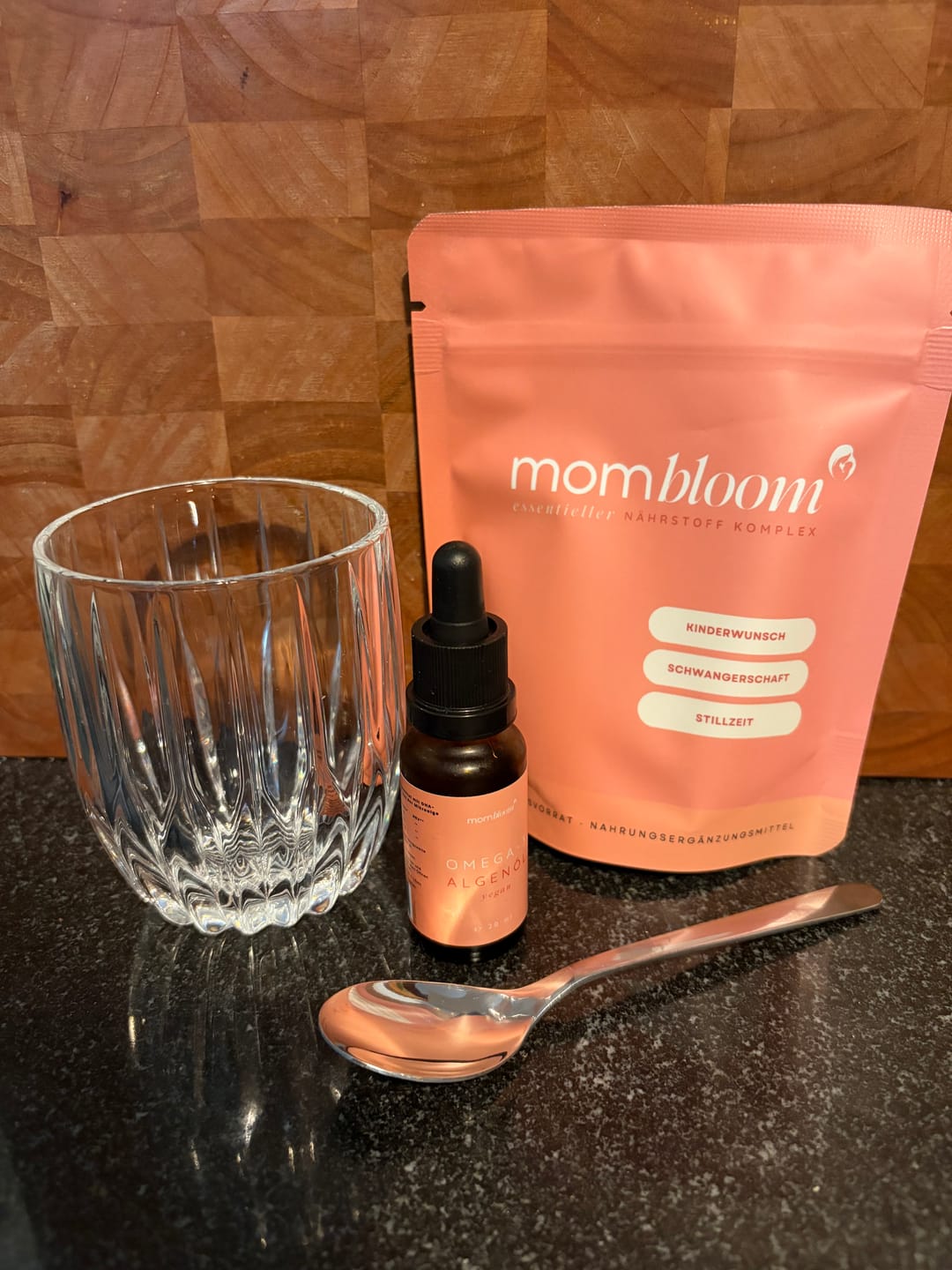 Customer photo review of mombloom essentials Pulver für Kinderwunsch, Schwangerschaft & Stillzeit