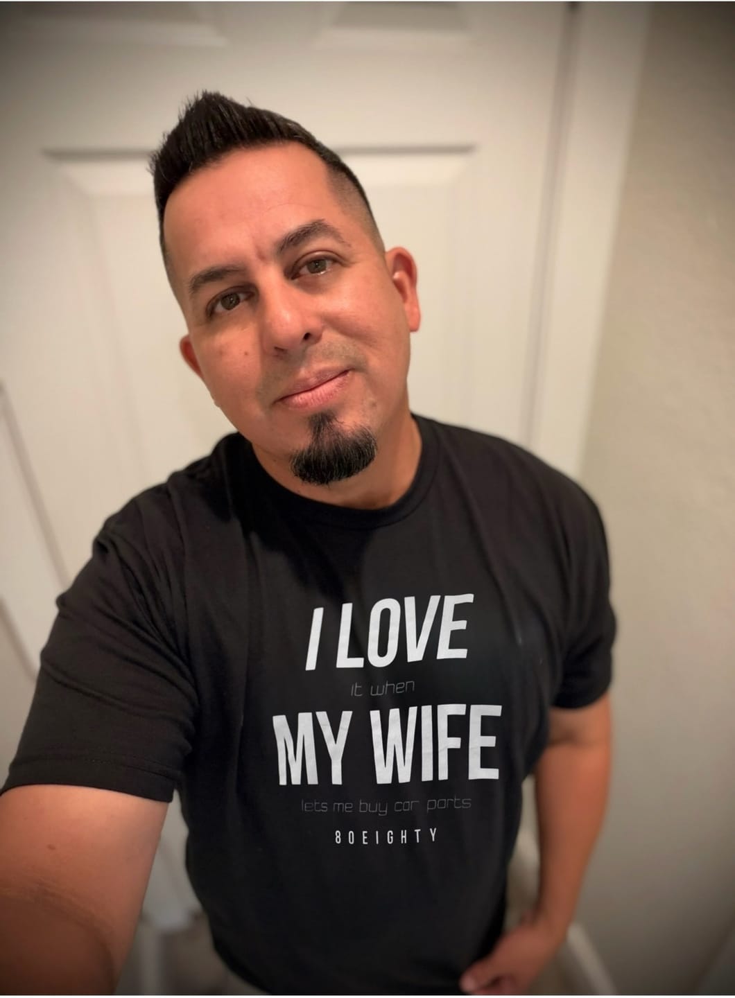 Customer photo review of 80Eighty® Love My Wife Shirt