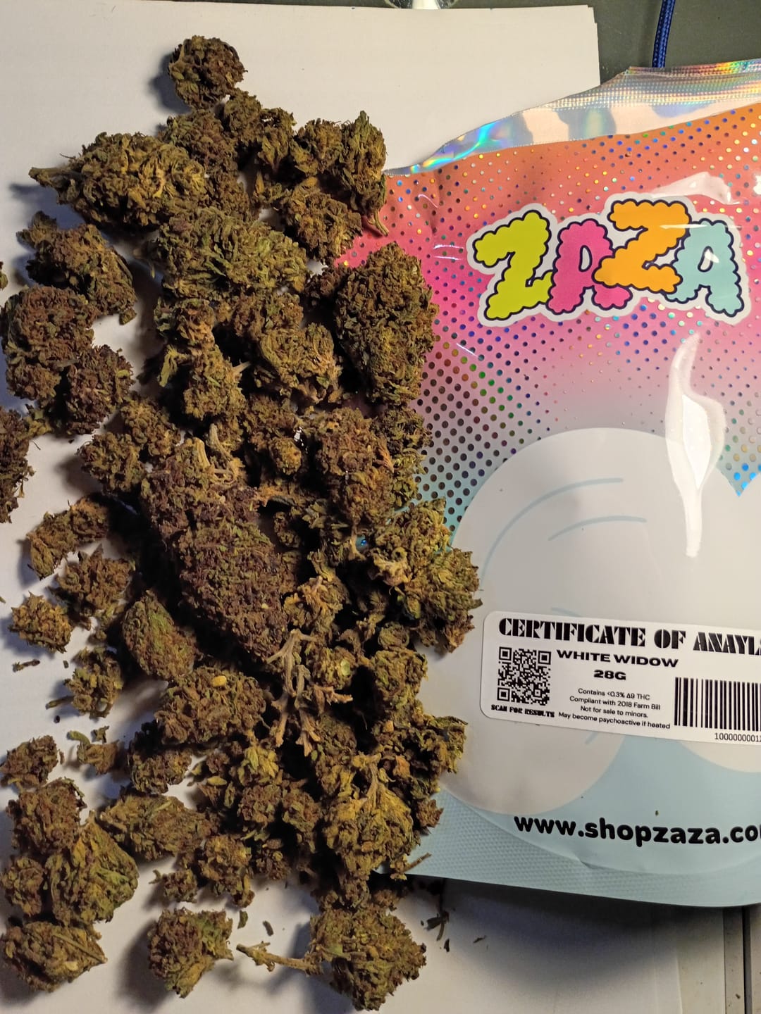 Customer photo review of White Widow - 28 Grams - Hybrid