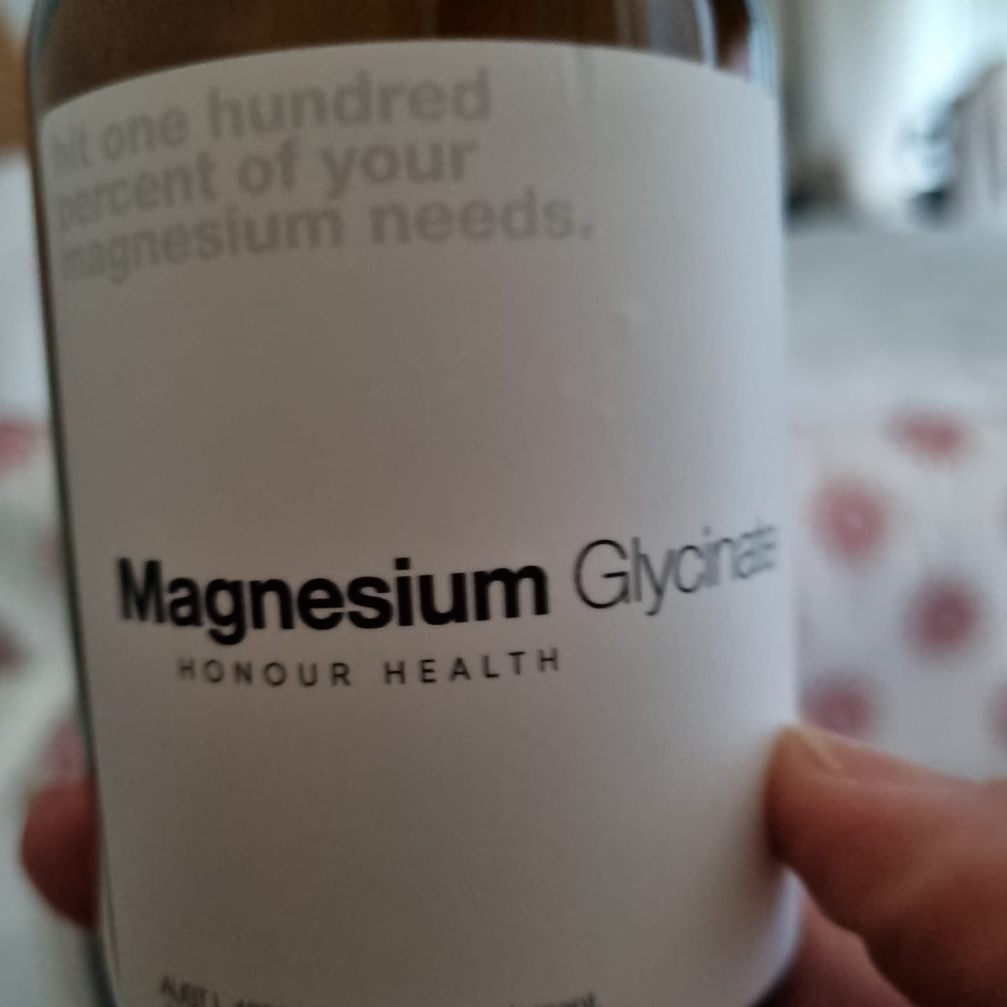 Customer photo review of Magnesium Glycinate (Pure & Unbuffered) - 110 Capsules