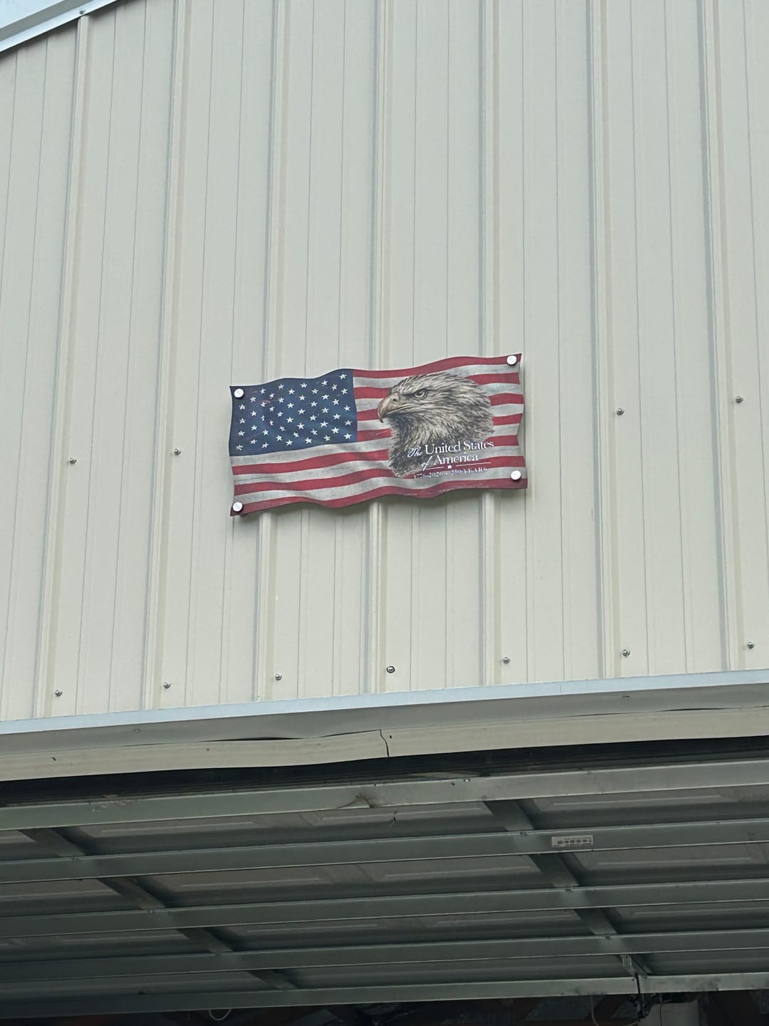 Customer photo review of America 250th Anniversary Flag 1776-2026 | Patriotic Eagle