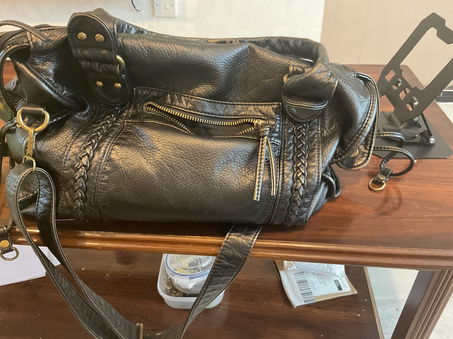 Customer photo review of Vintage Leder Handtasche - Marisol