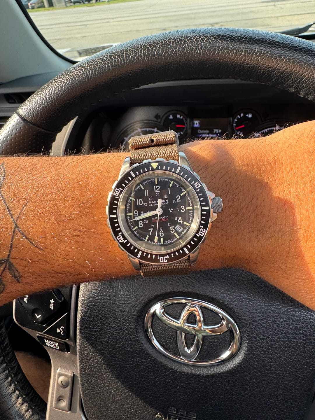 Customer photo review of NOFORN Single-Pass Watch Strap