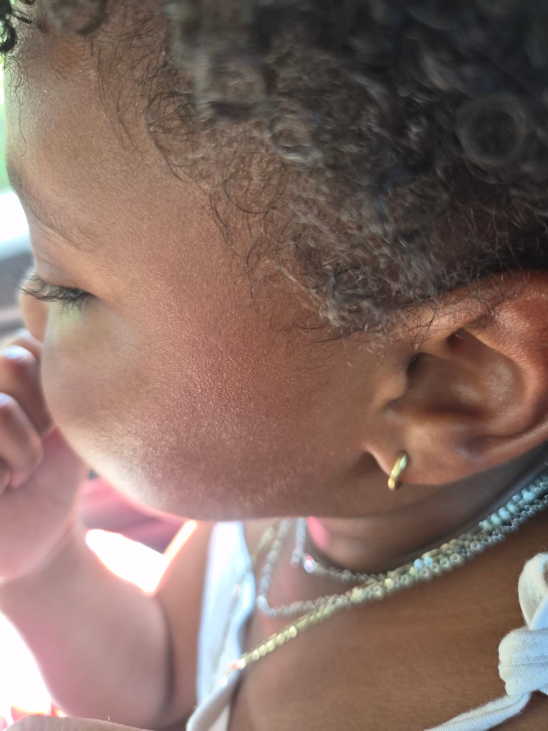 Customer photo review of Charm Hoops