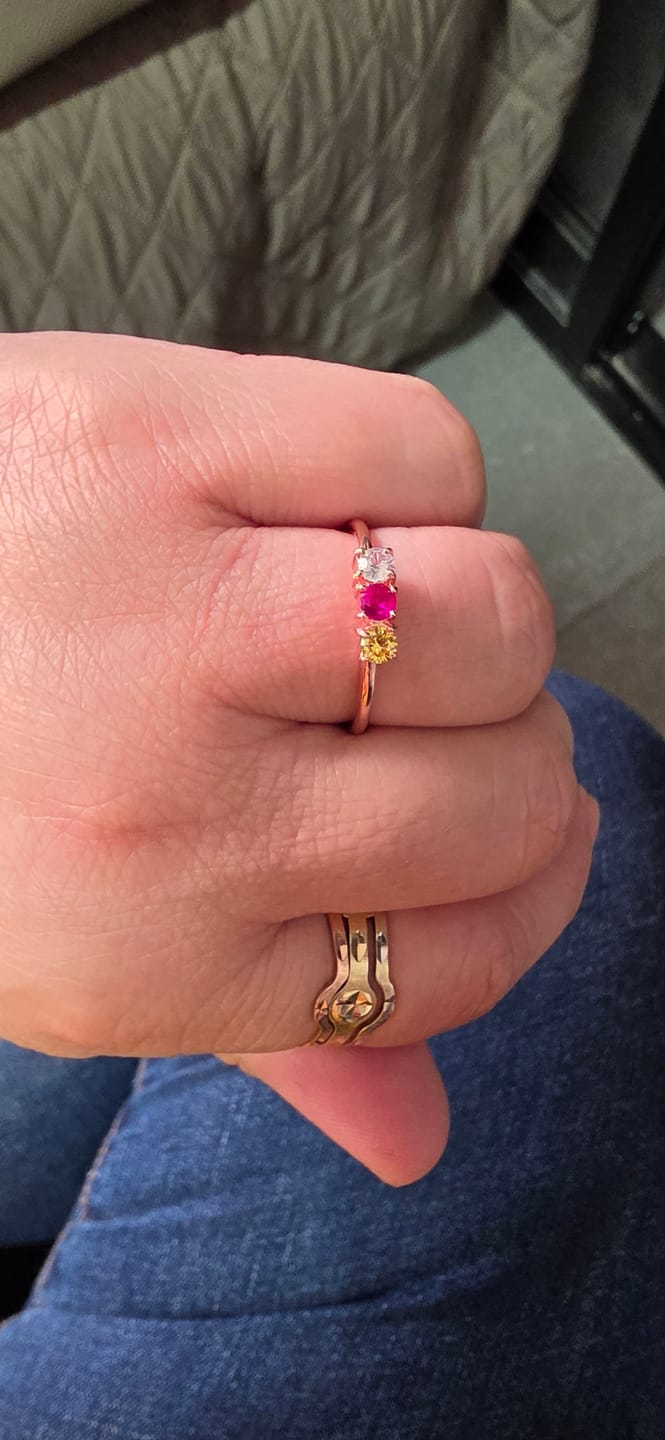 Customer photo review of Anillo Cosmic