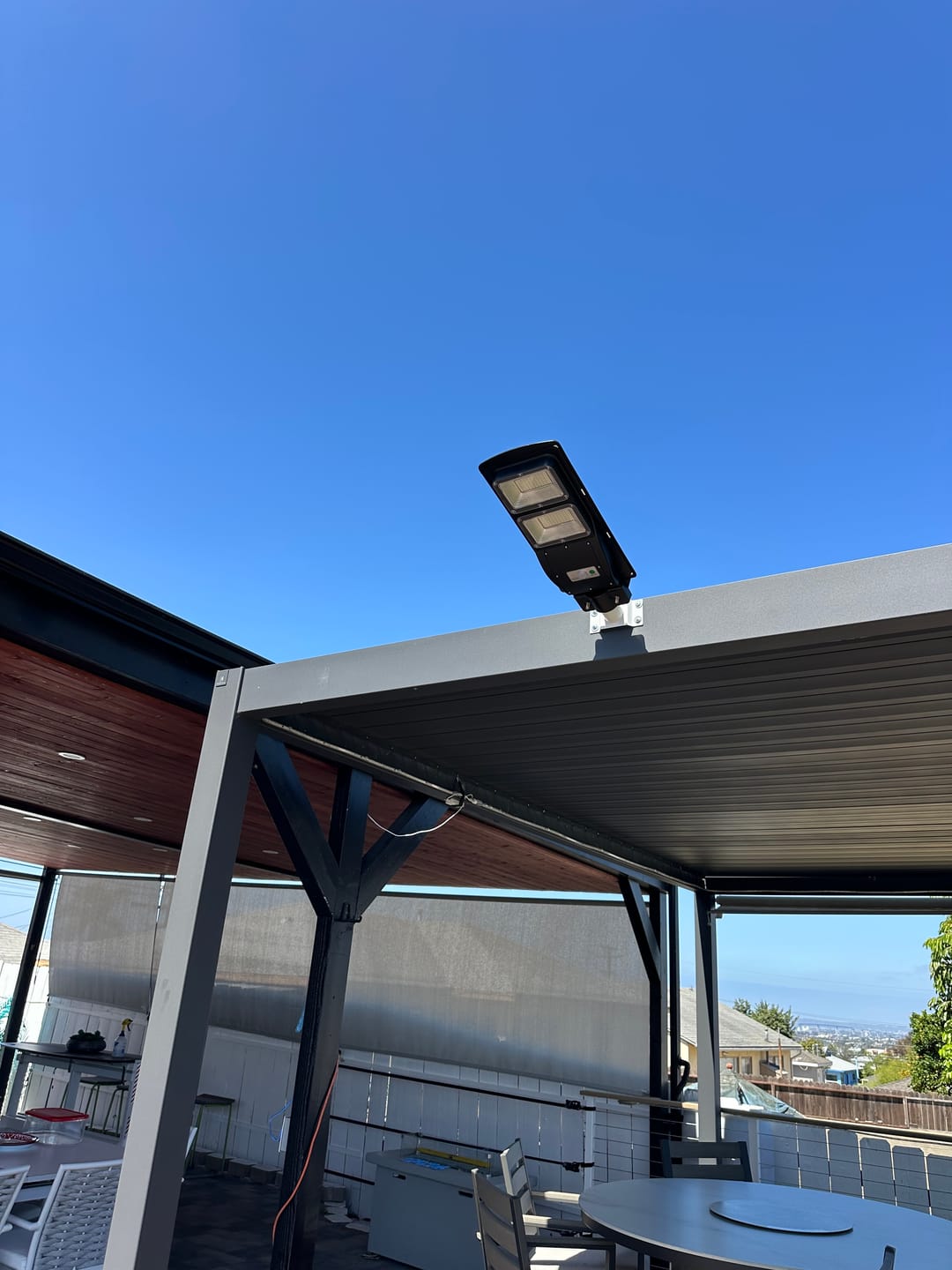 Customer photo review of 60W Solar Street Light 6000 Lumens