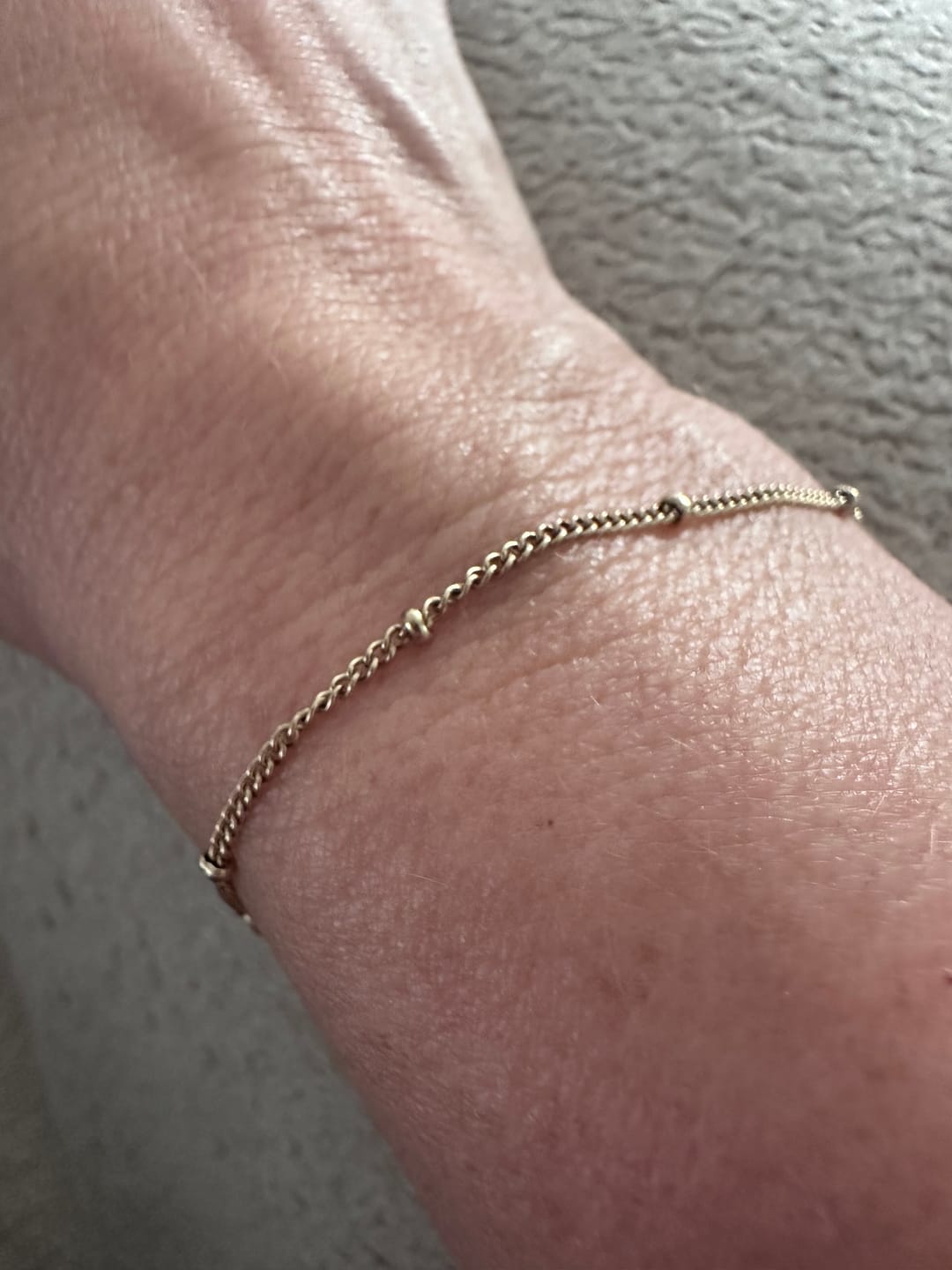 Customer photo review of Single Beaded Bracelet