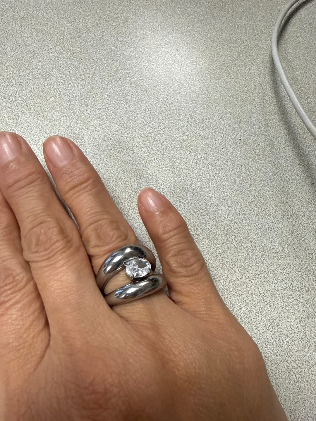 Customer photo review of Anillo Alquimia Plata + Zirconia
