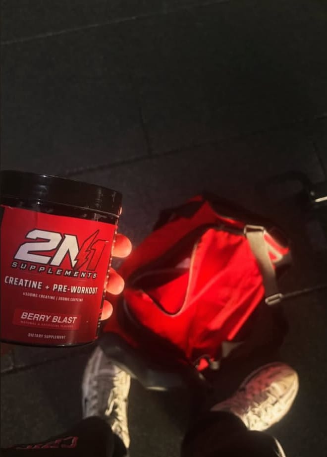 Customer photo review of 2N1 Pre-Workout + Creatine | Two Supplements, One Serving (200g)
