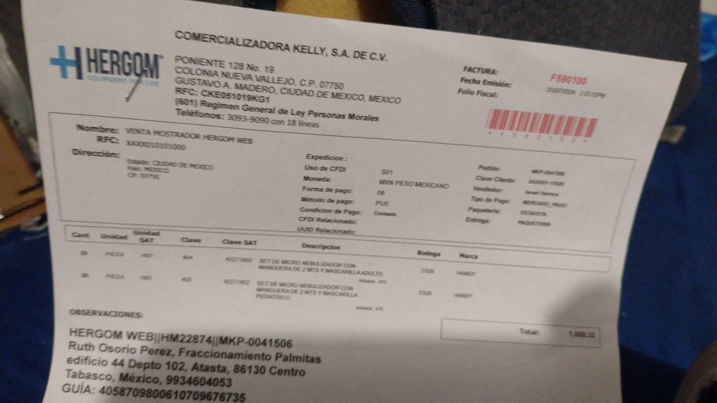Customer photo review of Set Micronebulizador Adulto o Pediátrico con Vaso Nebulizador | Marca Handy