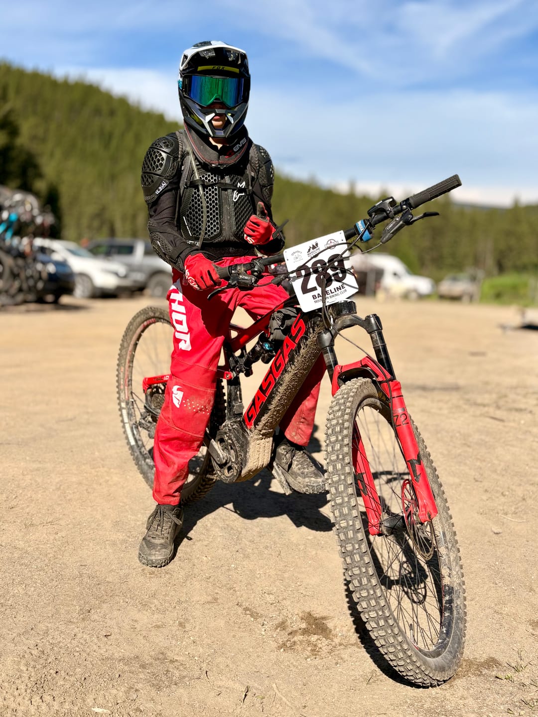 Customer photo review of Gracey Moto/MTB Goggle - Photochromic Green Lens