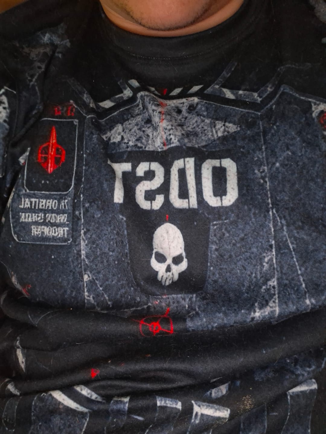 Customer photo review of Playera Full Print ODST Shadow