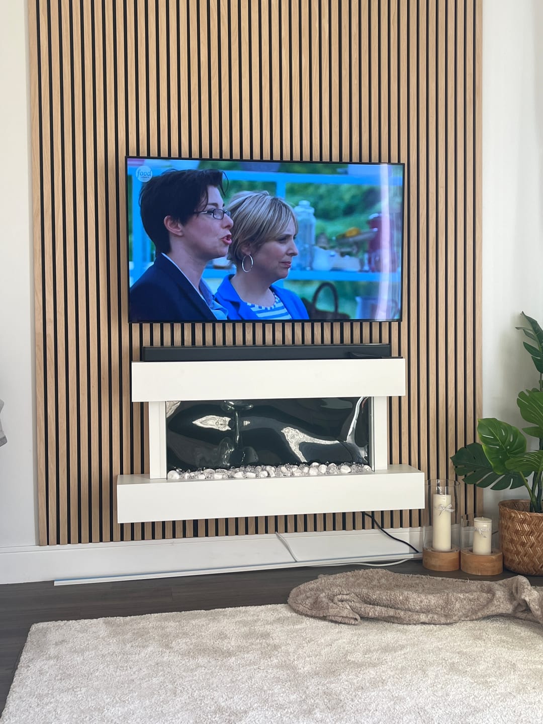 Customer photo review of White Ash Acoustic Wall Panel