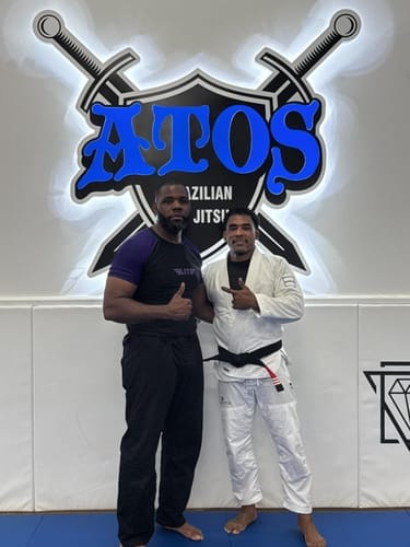Customer photo review of Standard Purple Short Sleeve No-Gi Mens BJJ Rash Guard