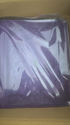 Customer photo review of Purple Evil - Toploader Trading Card Binder