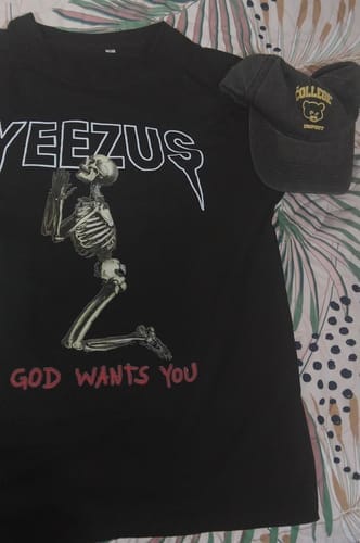 Customer photo review of Yeezus Gods Wants You Tee