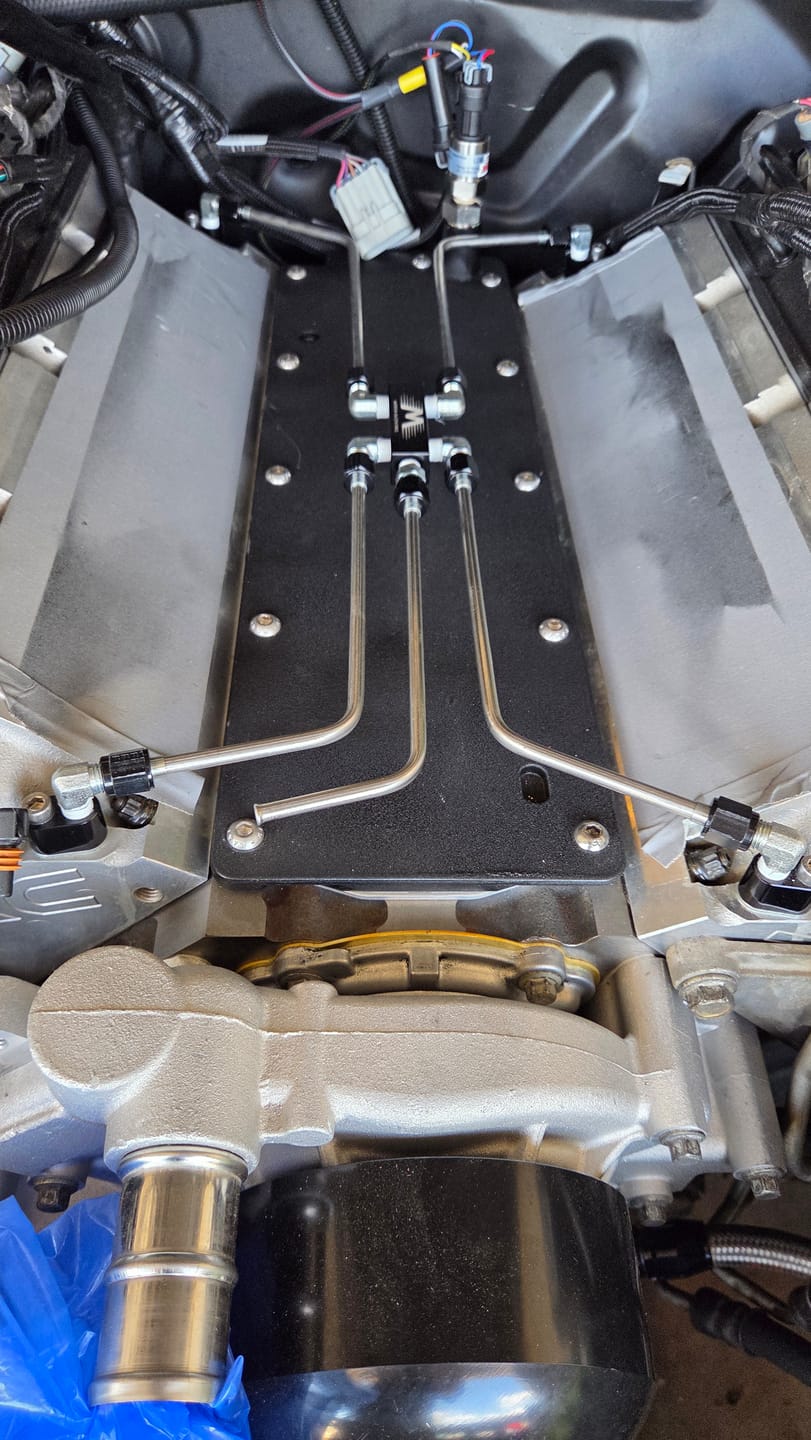 Customer photo review of Motion Raceworks LS Stainless Coolant Crossover Steel Steam Vent Kit 10-10005