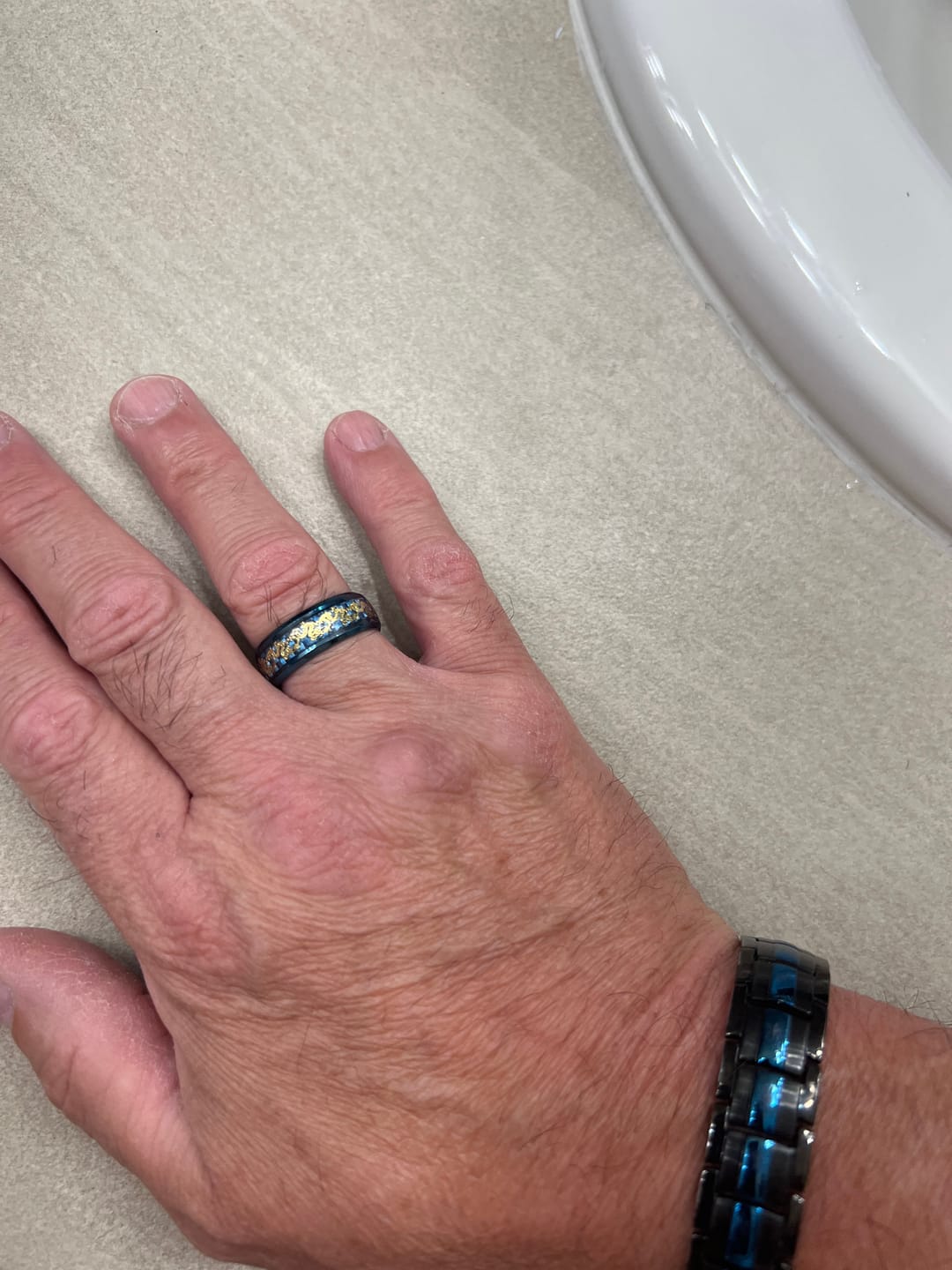 Customer photo review of Dragon Titanium Ring – Symbol of Luck, Prosperity & Protection