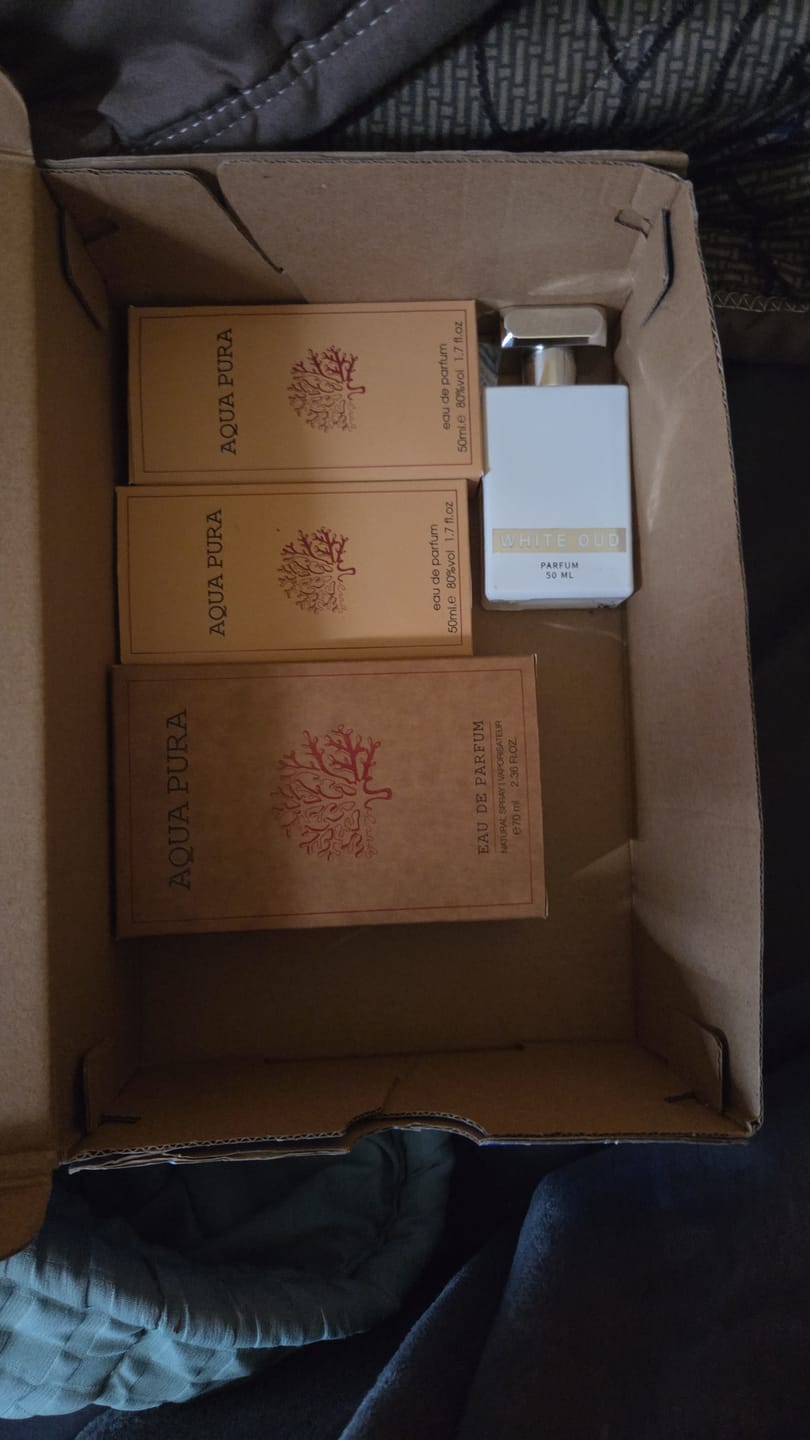 Customer photo review of Aqua Pura EDP 70 ml