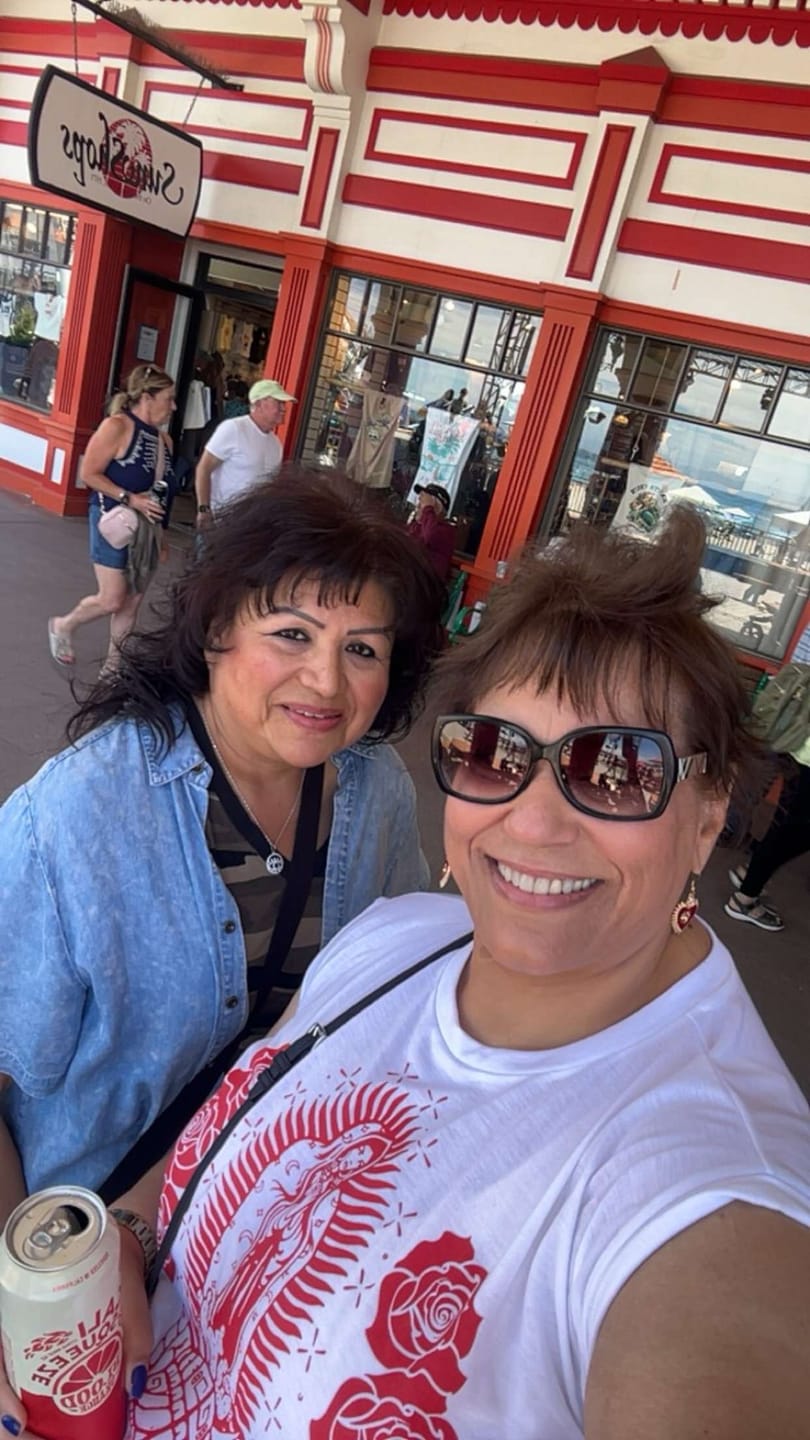 Customer photo review of Guadalupana Flowy Muscle Tank