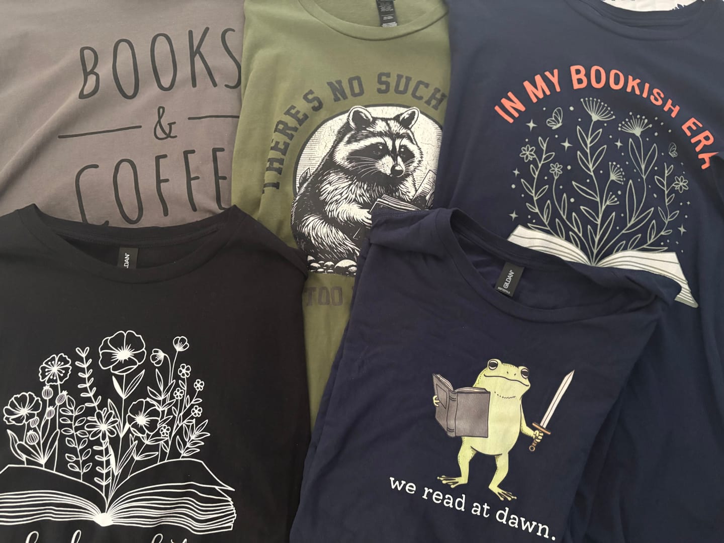Customer photo review of Books & Coffee Unisex T-Shirt