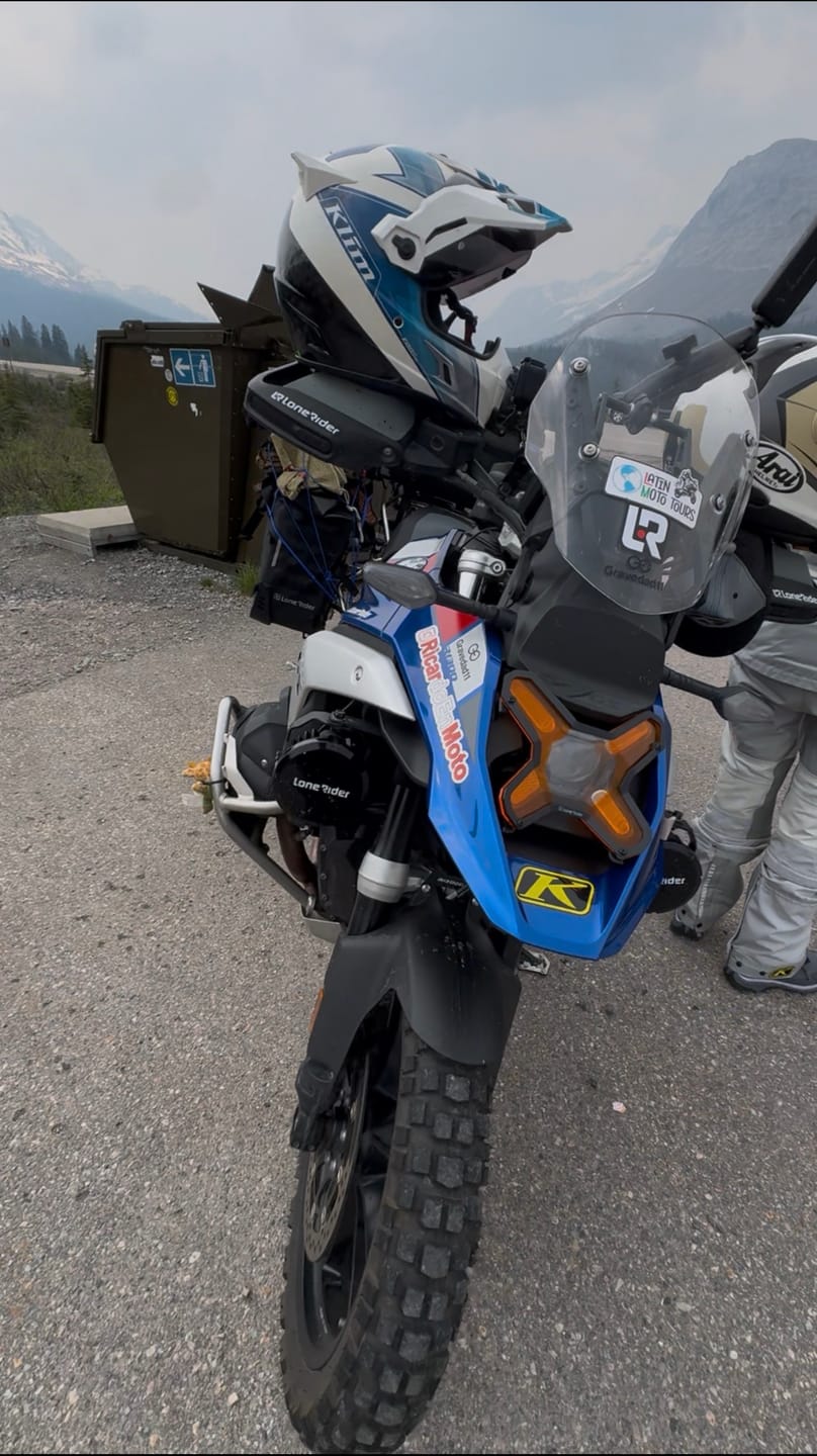 Customer photo review of Under Nose Mount for Motorcycle Lights