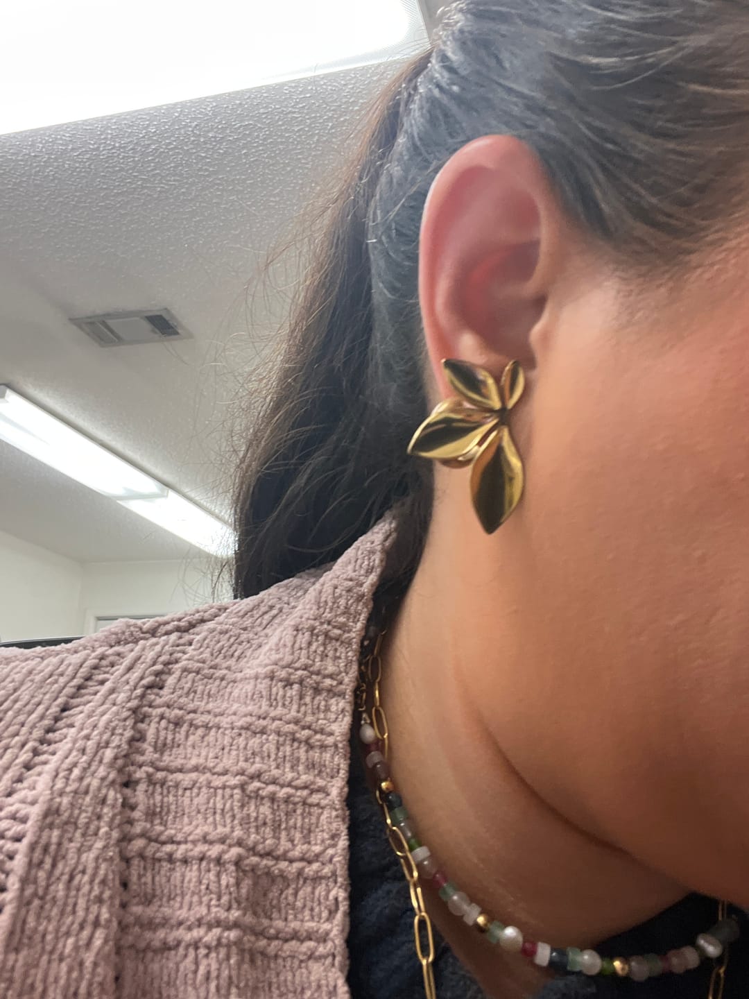 Customer photo review of Mira Earrings (Bundle)