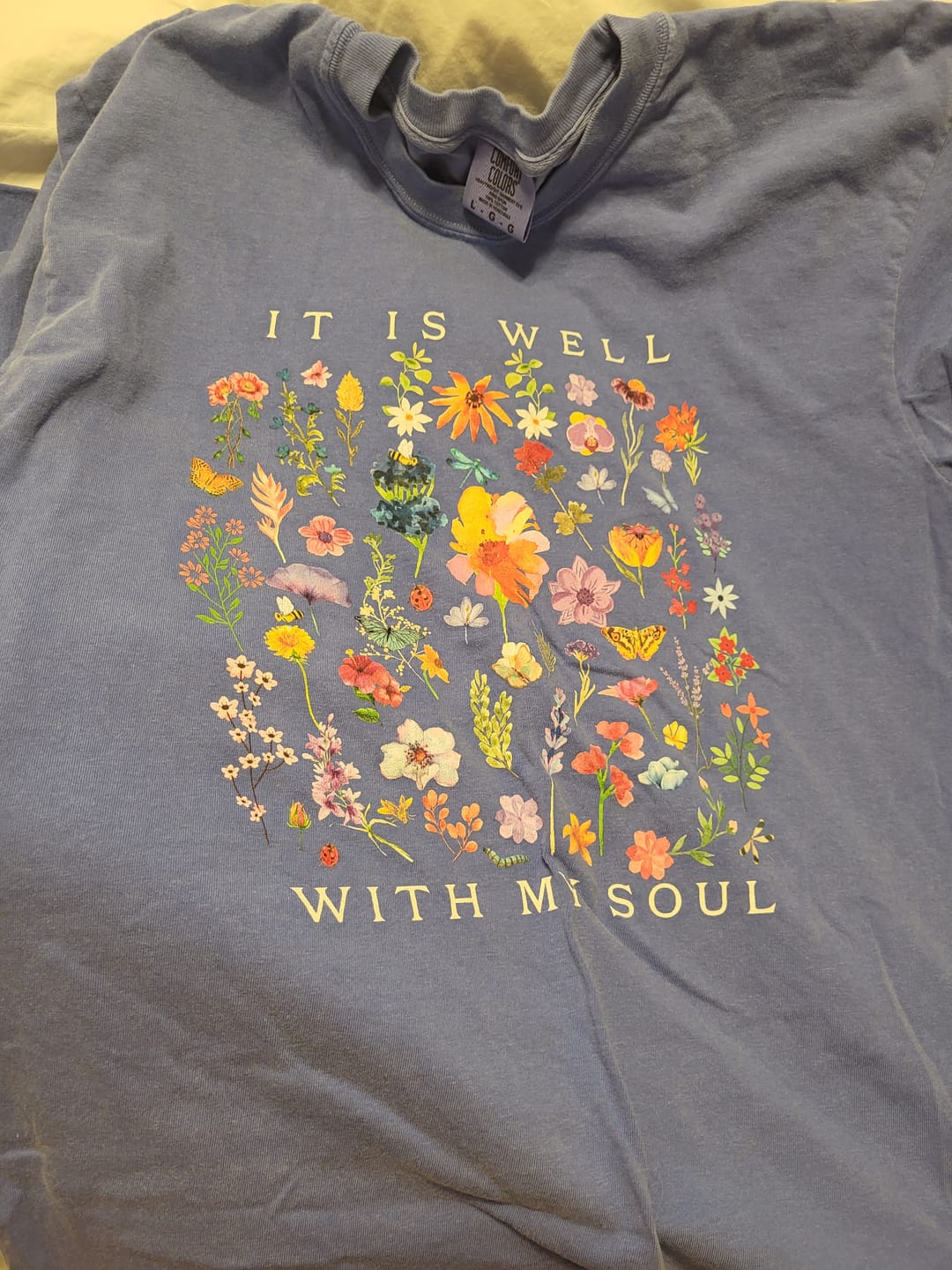 Customer photo review of It is Well T-Shirt