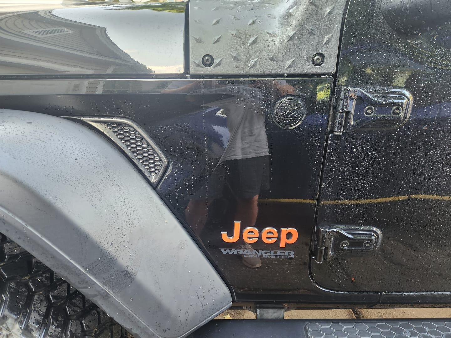 Customer photo review of JEEP Wrangler Emblem Overlay Decal Set | Fits JL, JK, TJ & YJ