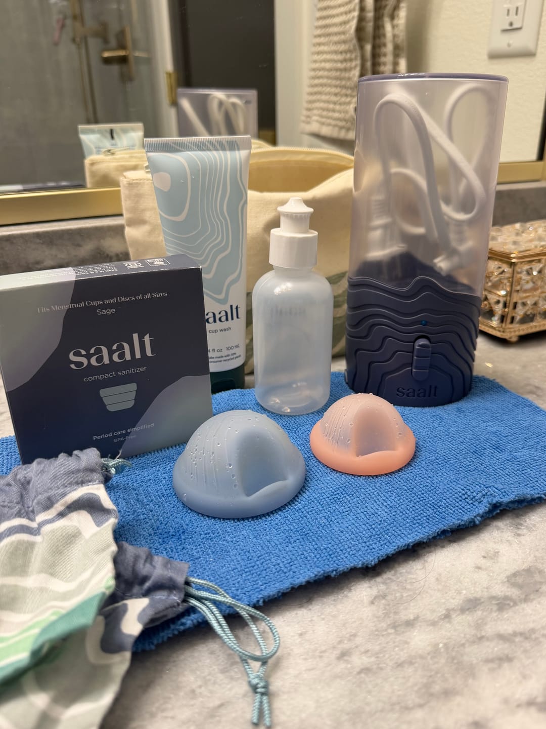 Customer photo review of Saalt Travel Kit