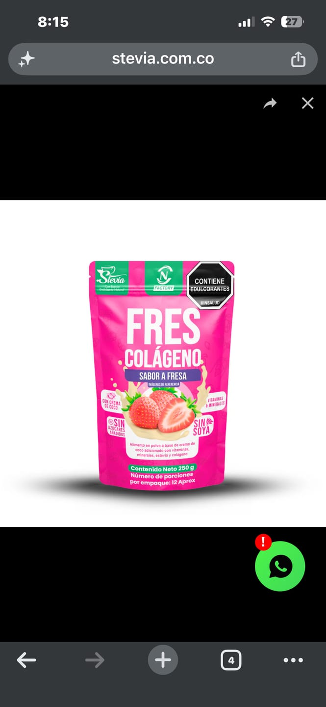 Customer photo review of Frescolágeno Fresa Doypack 250 g - Nutrition Factory