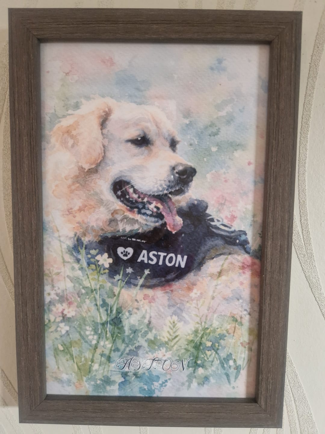 Customer photo review of Aquarelle - Poster personnalisé