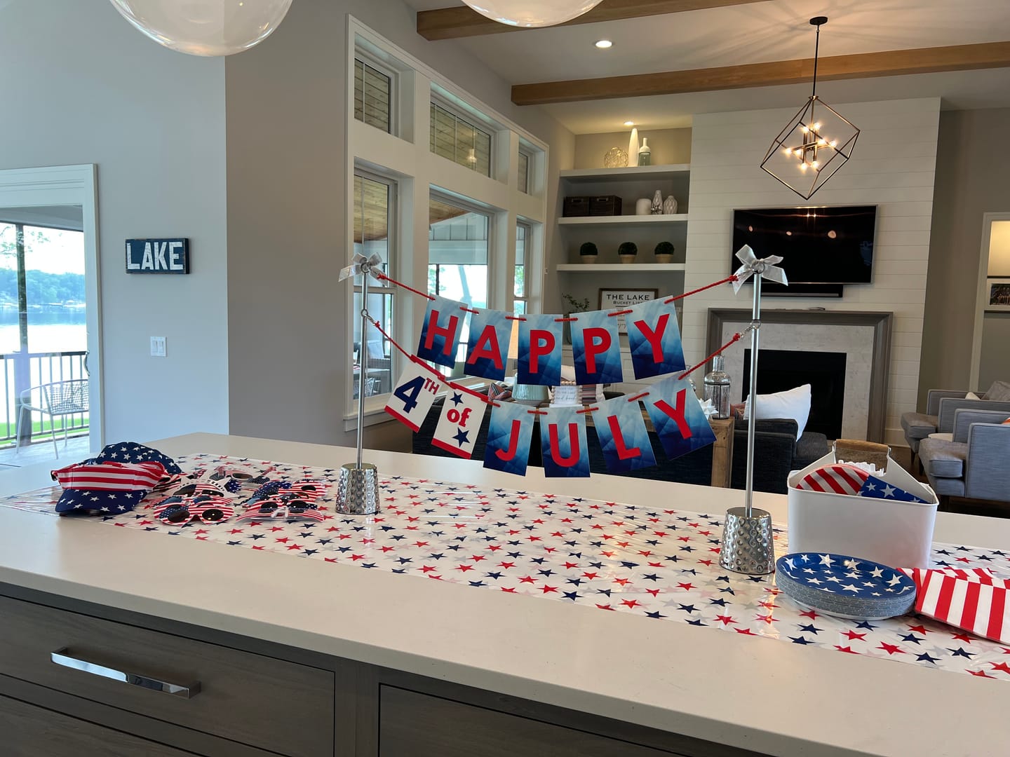Customer photo review of Pink and Yellow Birthday Banner