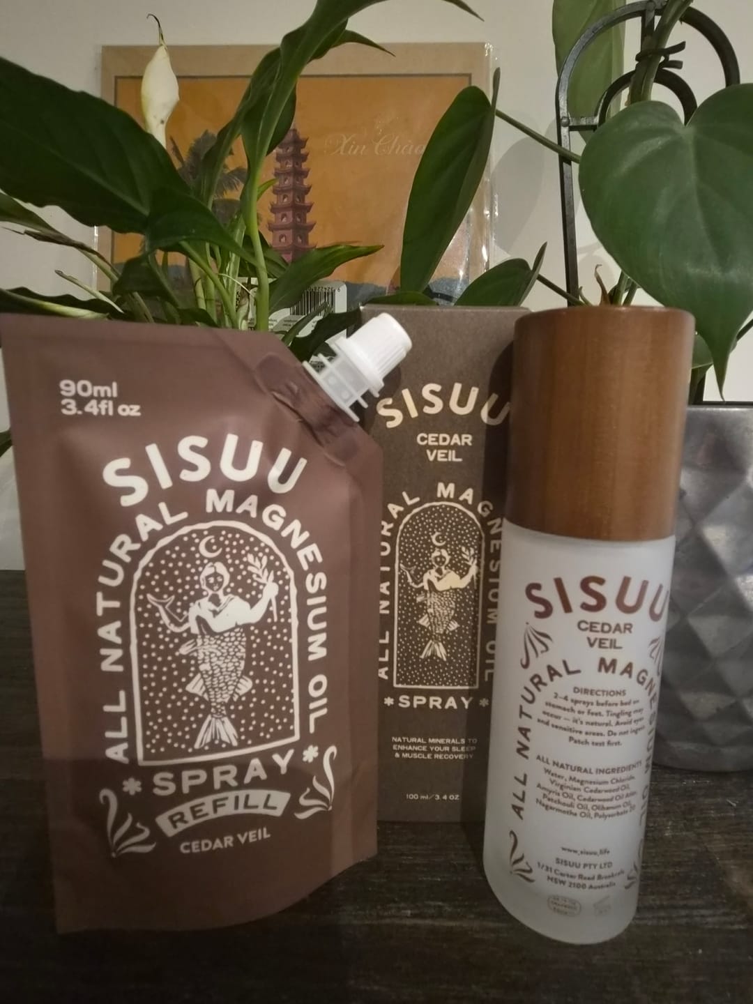 Customer photo review of Magnesium Spray Cedar Veil Bundle Pack