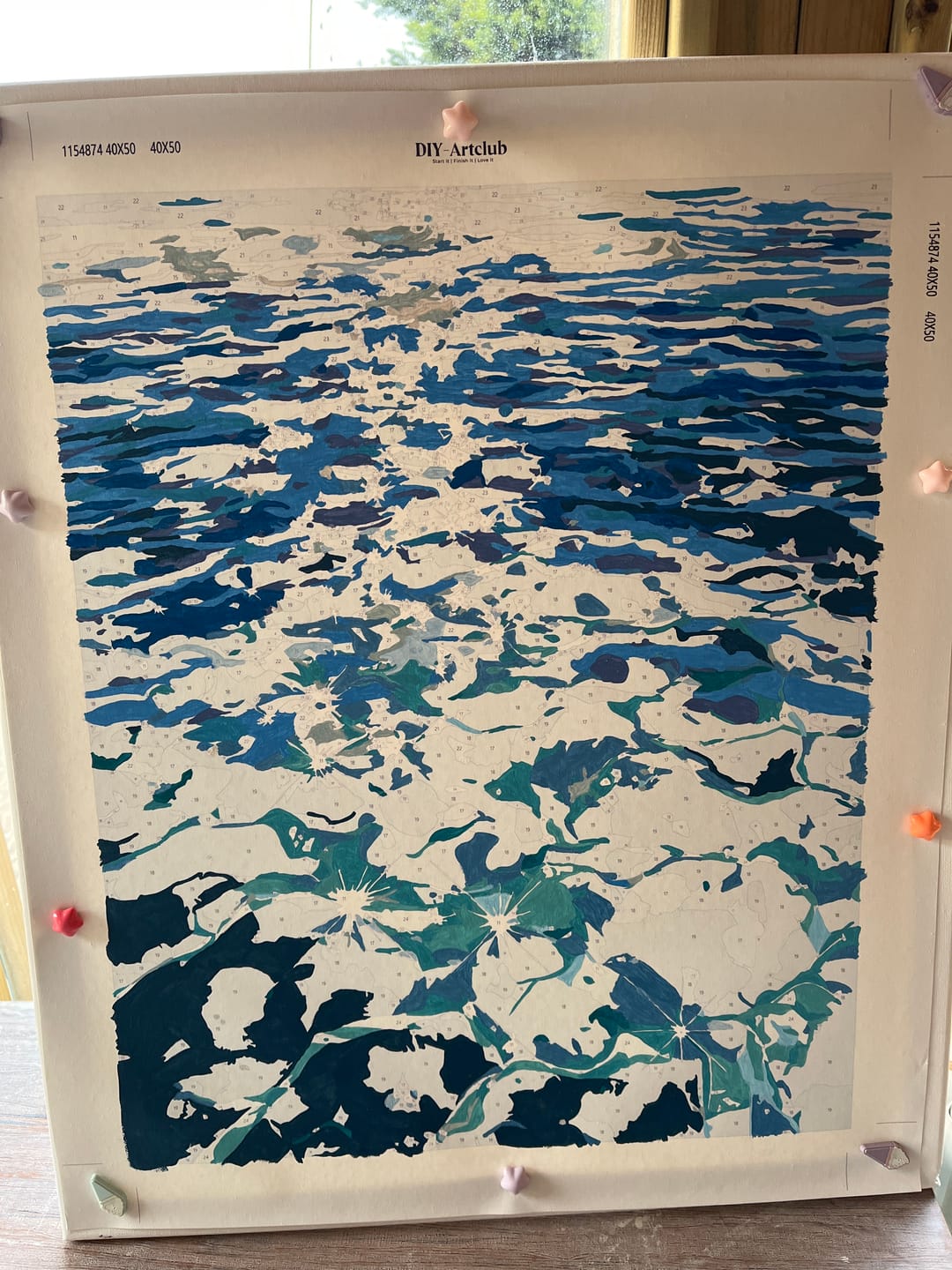 Customer photo review of Open Water | Paint by Number