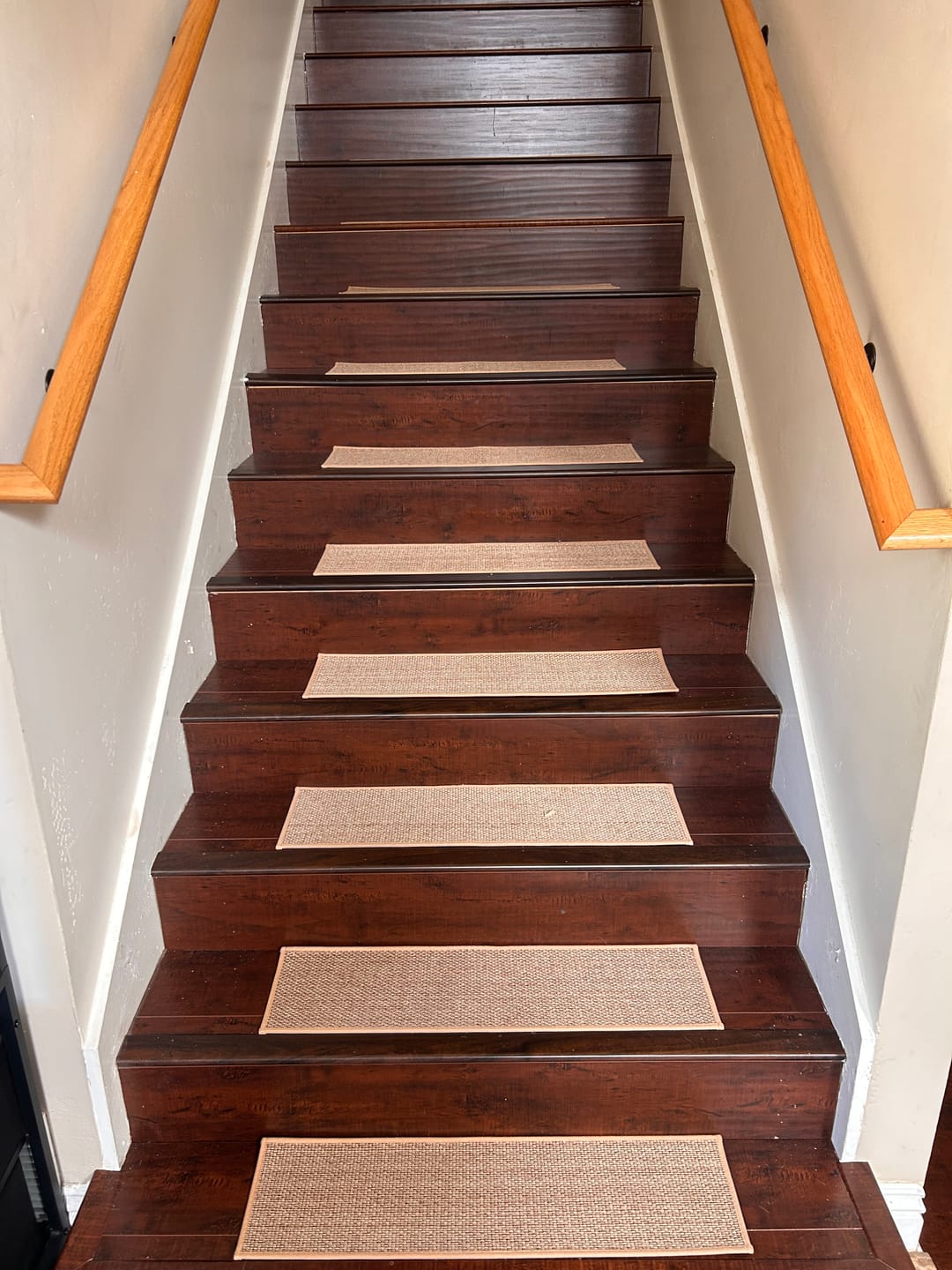 Customer photo review of Woven Non-Slip Stair Treads - Beige