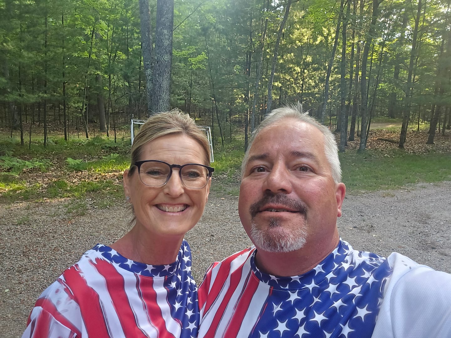 Customer photo review of Custom American Flag Fishing Shirt with UV Protection - Personalized Name A12