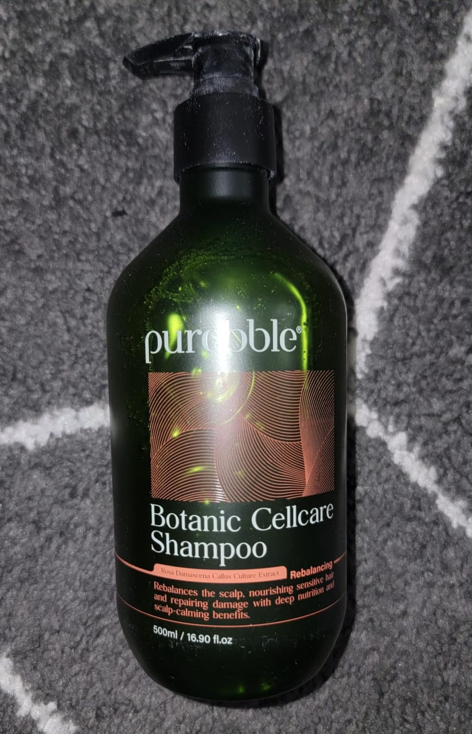 Customer photo review of Rebalancing Shampoo