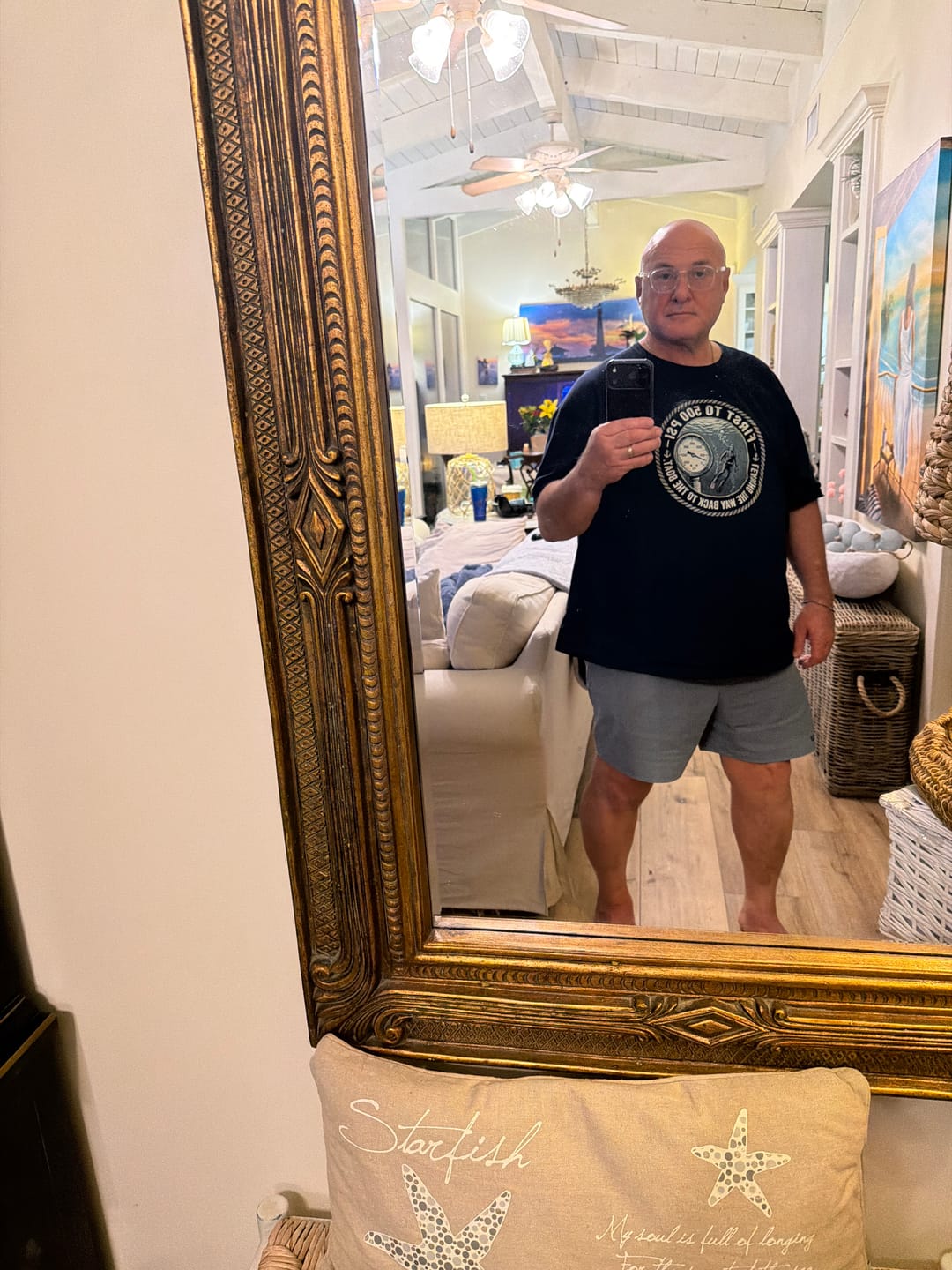 Customer photo review of First to 500 PSI 1st Dive T-shirt