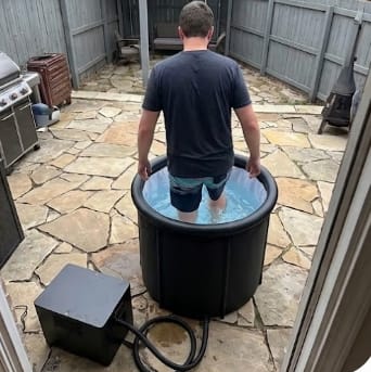 Customer photo review of Cold Plunge Tub with Chiller