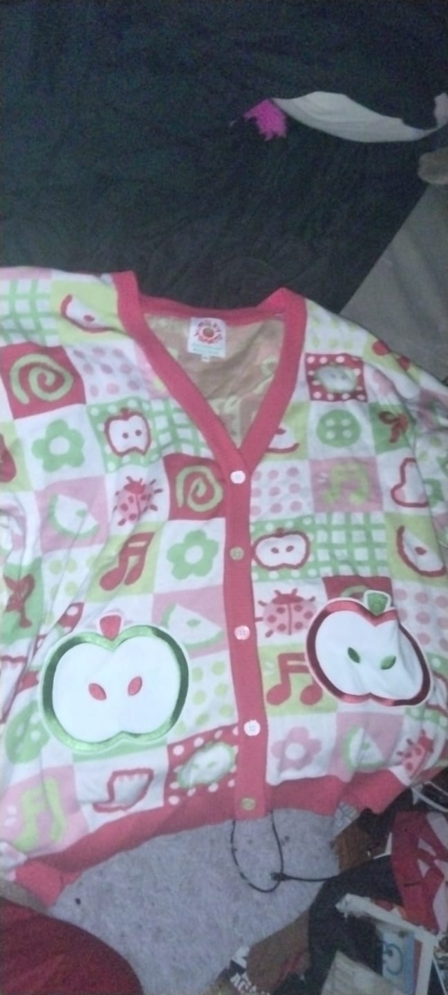 Customer photo review of Apple Cardigan
