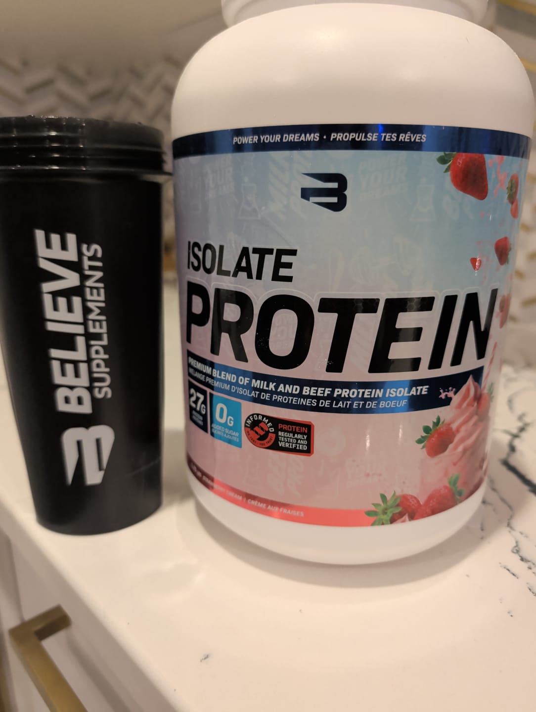 Customer photo review of Isolate Protein