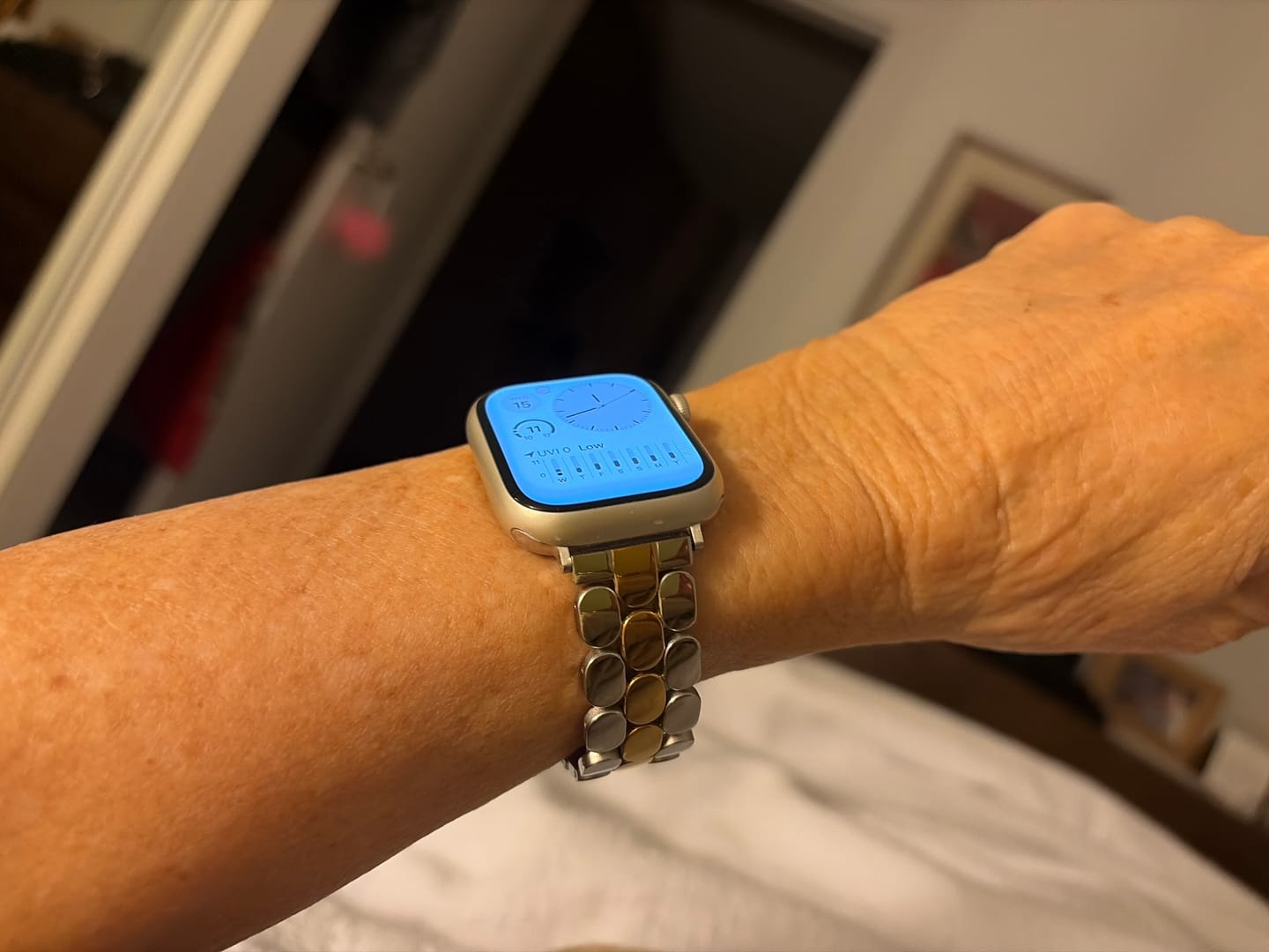 Customer photo review of Prestige Duo Luxury Apple Watch Strap