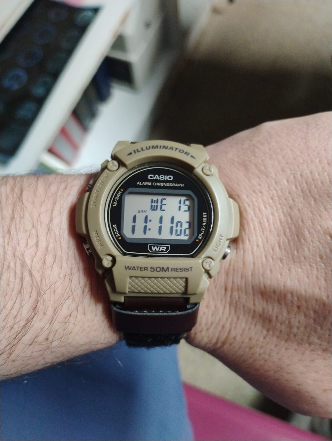 Customer photo review of Reloj Casio Vintage W-219HB-5AVDF Digital Outdoor Velcro