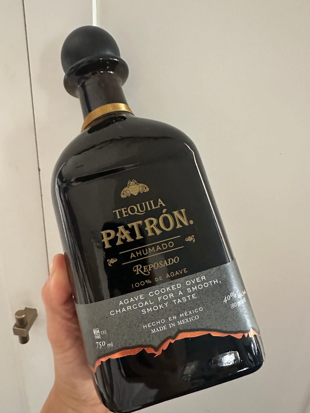 Customer photo review of Patron Ahumado Reposado Tequila (750ml)